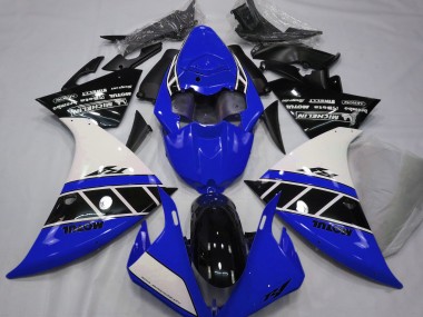 Shop Gloss Blue White and Black Yamaha R1 Motorcycle Fairings 13-14