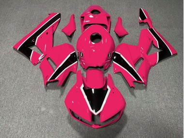 Shop Gloss Bright Pink and Black Honda CBR600RR Motorcycle Fairings 13-20