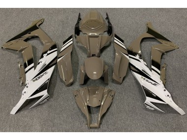 Shop Gloss Brown & White Kawasaki ZX10R Motorcycle Fairings 11-15