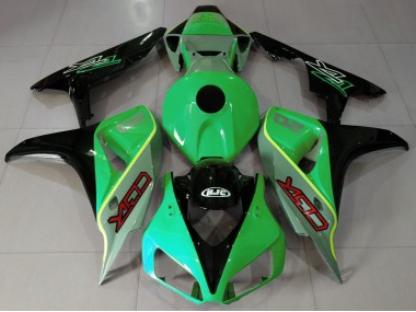 Shop Gloss Green and Black CBR Style Honda CBR1000RR Motorcycle Fairings 06-07