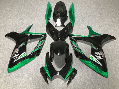 Shop Gloss Green and Black Design Suzuki GSXR750 Motorcycle Fairings 06-07