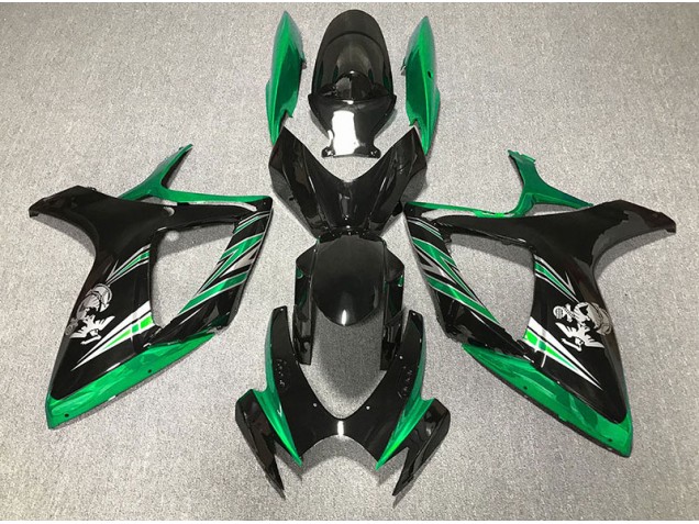 Shop Gloss Green and Black Design Suzuki GSXR750 Motorcycle Fairings 06-07