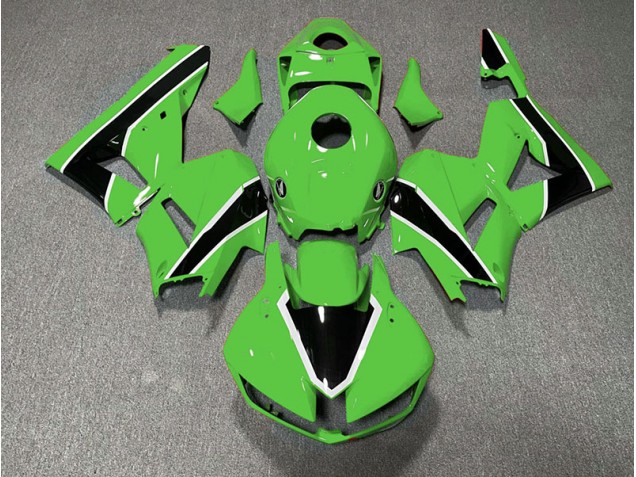 Shop Gloss Green and Black Honda CBR600RR Motorcycle Fairings 13-20