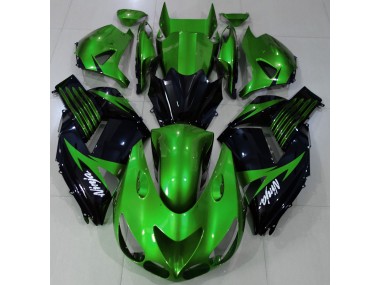 Shop Gloss Green and Black Kawasaki ZX14R Motorcycle Fairings 06-11