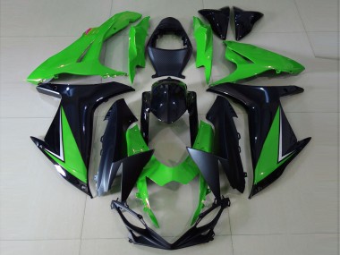 Shop Gloss Green and Black Suzuki GSXR750 Motorcycle Fairings 11-20