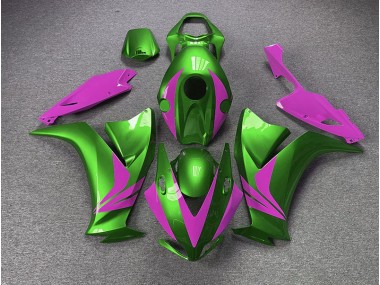 Shop Gloss Green and Pink Honda CBR1000RR Motorcycle Fairings 12-16