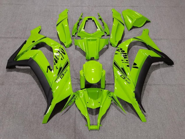 Shop Gloss Green & Black Kawasaki ZX10R Motorcycle Fairings 11-15