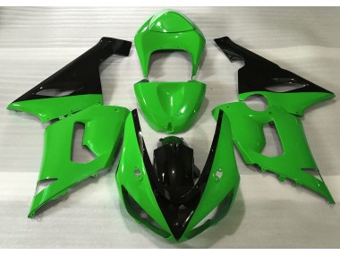 Shop Gloss Green & Black Kawasaki ZX6R Motorcycle Fairings 05-06