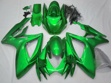 Shop Gloss Green Plain Suzuki GSXR750 Motorcycle Fairings 06-07