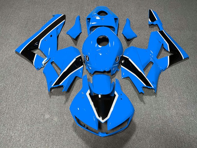 Shop Gloss Light Blue and Black Honda CBR600RR Motorcycle Fairings 13-20