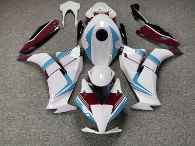 Shop Gloss Light Blue and Maroon Honda CBR1000RR Motorcycle Fairings 12-16