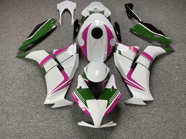 Shop Gloss Pink and Green Honda CBR1000RR Motorcycle Fairings 12-16