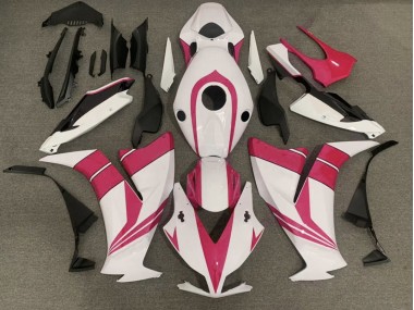 Shop Gloss Pink and White Honda CBR1000RR Motorcycle Fairings 12-16