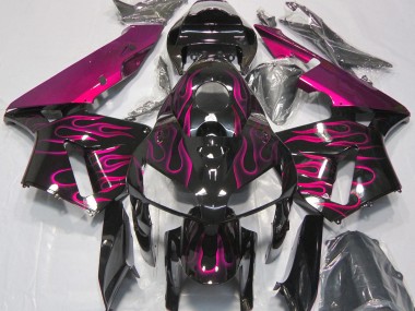 Shop Gloss Pink Flame Honda CBR600RR Motorcycle Fairings 05-06