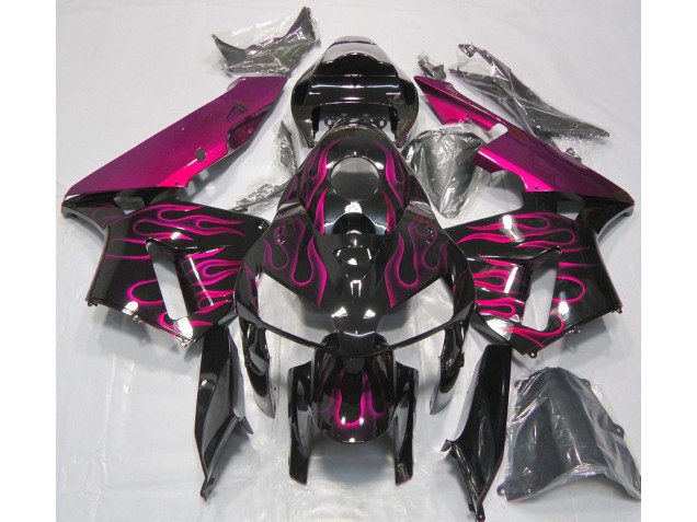 Shop Gloss Pink Flame Honda CBR600RR Motorcycle Fairings 05-06