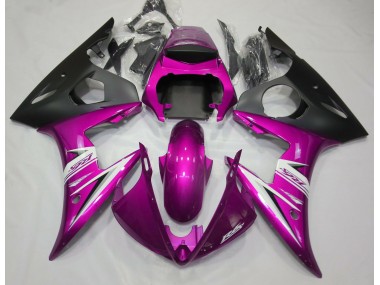 Shop Gloss Pink & White Yamaha R6 Motorcycle Fairings 03-04