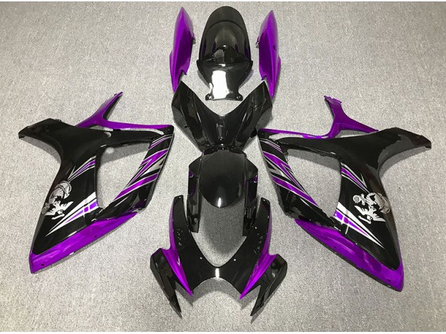 Shop Gloss Purple and Black Design Suzuki GSXR750 Motorcycle Fairings 06-07