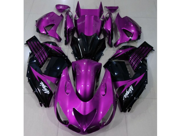 Shop Gloss Purple and Black Kawasaki ZX14R Motorcycle Fairings 06-11