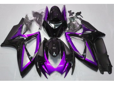 Shop Gloss Purple and Black Suzuki GSXR750 Motorcycle Fairings 06-07