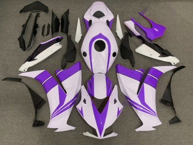 Shop Gloss Purple and White Honda CBR1000RR Motorcycle Fairings 12-16