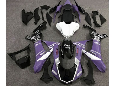 Shop Gloss Purple Logo Style Yamaha R1 Motorcycle Fairings 15-19