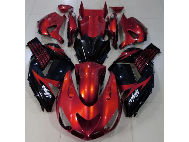 Shop Gloss Red and Black Kawasaki ZX14R Motorcycle Fairings 06-11