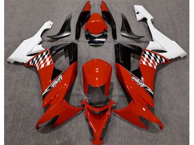 Shop Gloss Red and White Kawasaki ZX10R Motorcycle Fairings 08-10