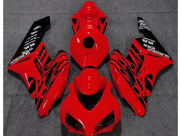 Shop Gloss Red Flame Honda CBR1000RR Motorcycle Fairings 04-05