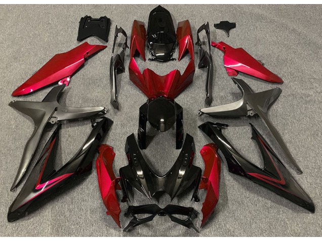 Shop Gloss Red & Green R Suzuki GSXR750 Motorcycle Fairings 08-10