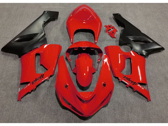 Shop Gloss Red Kawasaki ZX6R Motorcycle Fairings 05-06