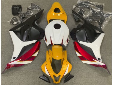 Shop Gloss Red White and Yellow Honda CBR600RR Motorcycle Fairings 09-12