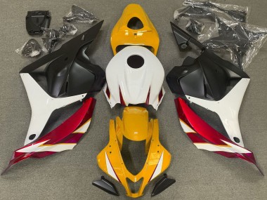 Shop Gloss Red White and Yellow Honda CBR600RR Motorcycle Fairings 09-12