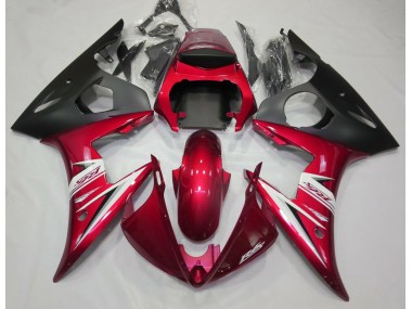 Shop Gloss Red & White Yamaha R6 Motorcycle Fairings 03-04