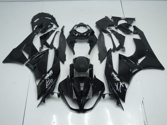 Shop Gloss Total Black Kawasaki ZX6R Motorcycle Fairings 09-12