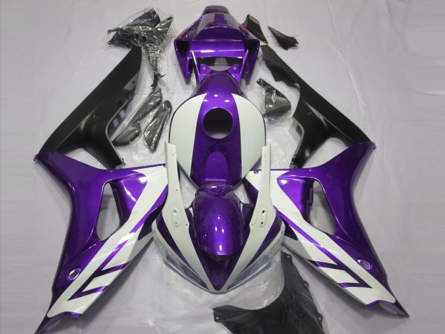 Shop Gloss White and Purple Honda CBR1000RR Motorcycle Fairings 06-07