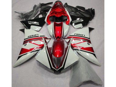 Shop Gloss White and Red Yamaha R1 Motorcycle Fairings 13-14