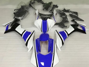 Shop Gloss White Blue and Black Yamaha R1 Motorcycle Fairings 15-19