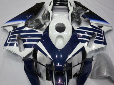 Shop Gloss White & Blue Fade Honda CBR600RR Motorcycle Fairings 03-04