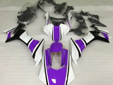 Shop Gloss White Purple and Black Yamaha R1 Motorcycle Fairings 15-19