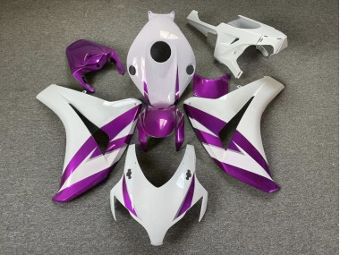 Shop Gloss White & Purple Trim Honda CBR1000RR Motorcycle Fairings 08-11