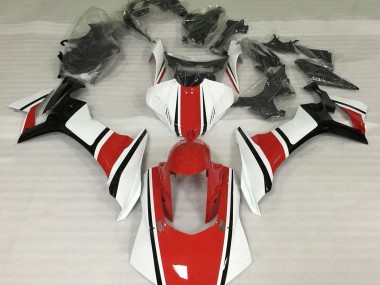 Shop Gloss White Red and Black Yamaha R1 Motorcycle Fairings 15-19