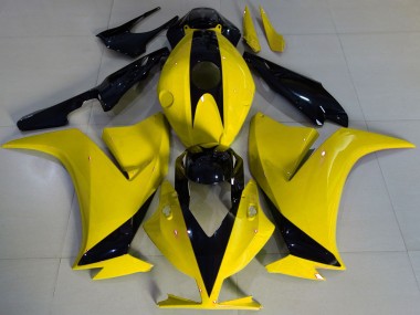 Shop Gloss Yellow and Black Honda CBR1000RR Motorcycle Fairings 12-16