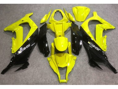 Shop Gloss Yellow and Black Kawasaki ZX10R Motorcycle Fairings 16-19