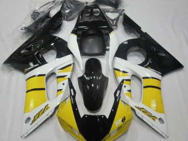 Shop Gloss Yellow and Black Yamaha R6 Motorcycle Fairings 98-02