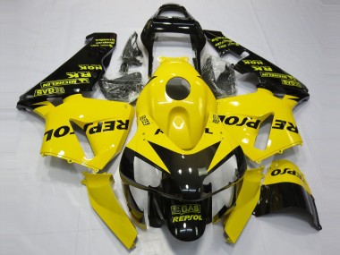 Shop Gloss Yellow Repsol Honda CBR600RR Motorcycle Fairings 03-04