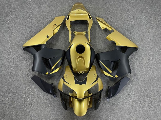 Shop Gold & Matte Black Honda CBR600RR Motorcycle Fairings 03-04