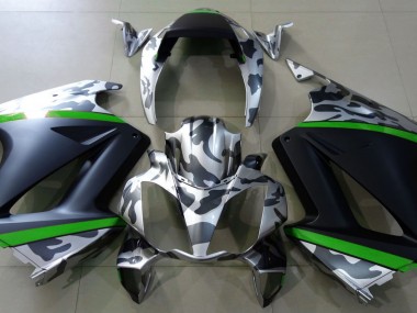 Shop Gray Camouflage & Green Honda VFR800 Motorcycle Fairings 02-12