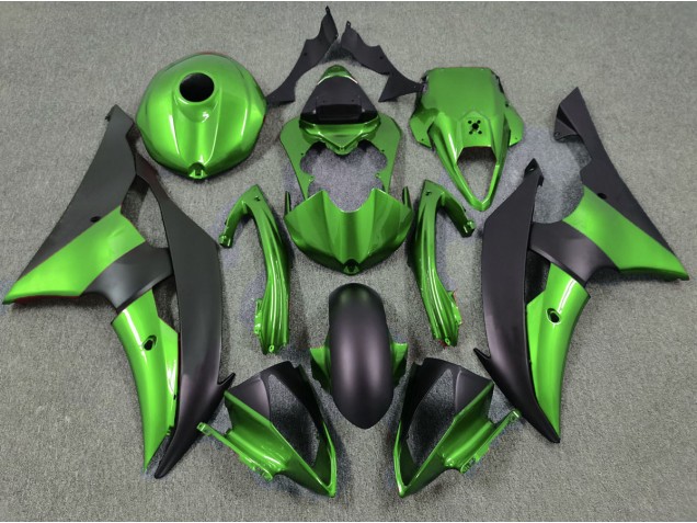 Shop Green and Matte Black Yamaha R6 Motorcycle Fairings 08-16