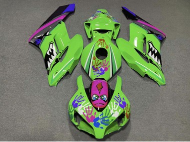 Shop Green and Purple Shark Honda CBR1000RR Motorcycle Fairings 04-05