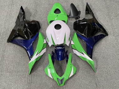 Shop Green and White Honda CBR600RR Motorcycle Fairings 09-12